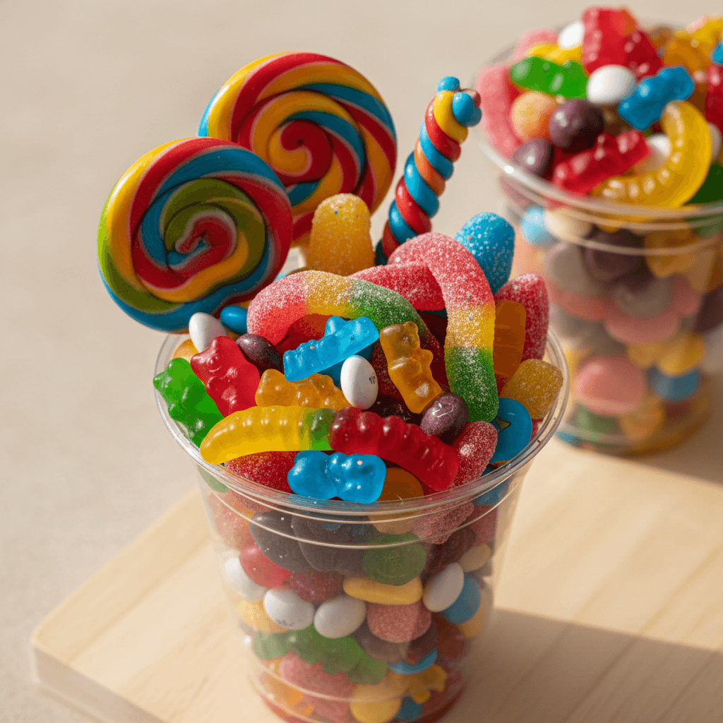 Specialty candy and confectionery selection