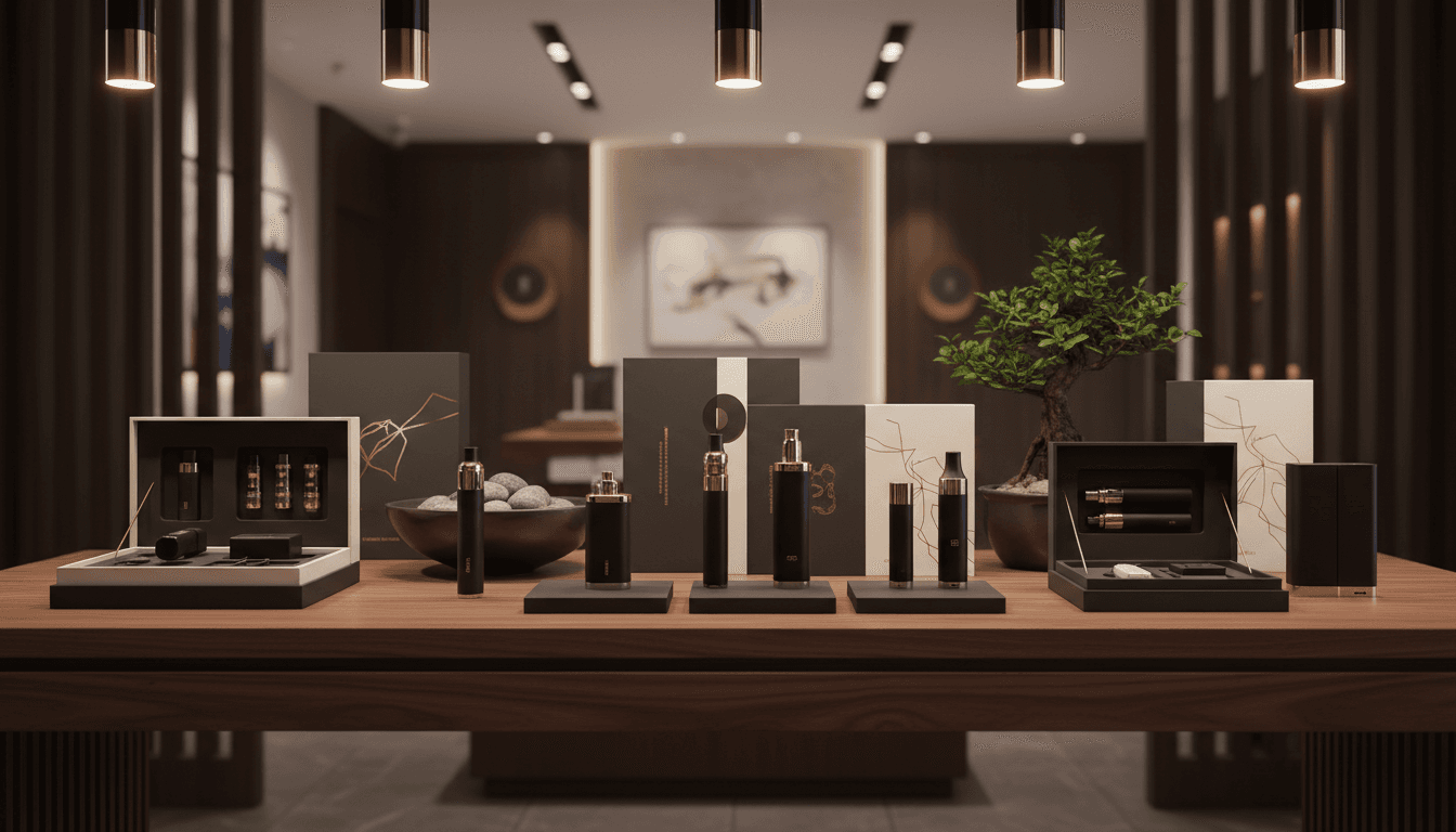 High-end vape products and premium accessories showcase